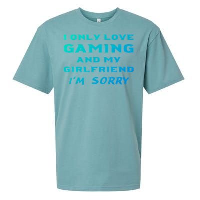 I Only Love Gaming And My Friend Sorry Gamer Friend Funny Gift Sueded Cloud Jersey T-Shirt