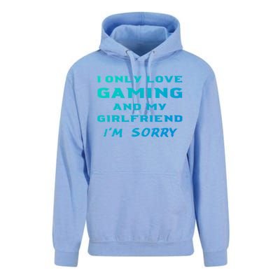 I Only Love Gaming And My Friend Sorry Gamer Friend Funny Gift Unisex Surf Hoodie