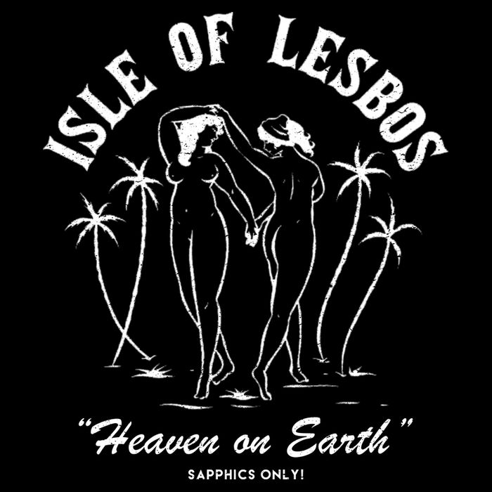Isle Of Lesbos Heaven On Earth Lesbian Pride Tall T-Shirt