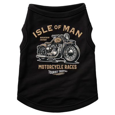 Isle Of Man Tt Races Vintage Motorcycle Retro Design Doggie Tank