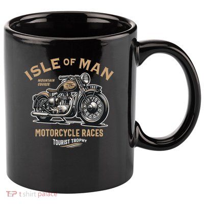 Isle Of Man Tt Races Vintage Motorcycle Retro Design 11oz C Handle Ceramic Mug
