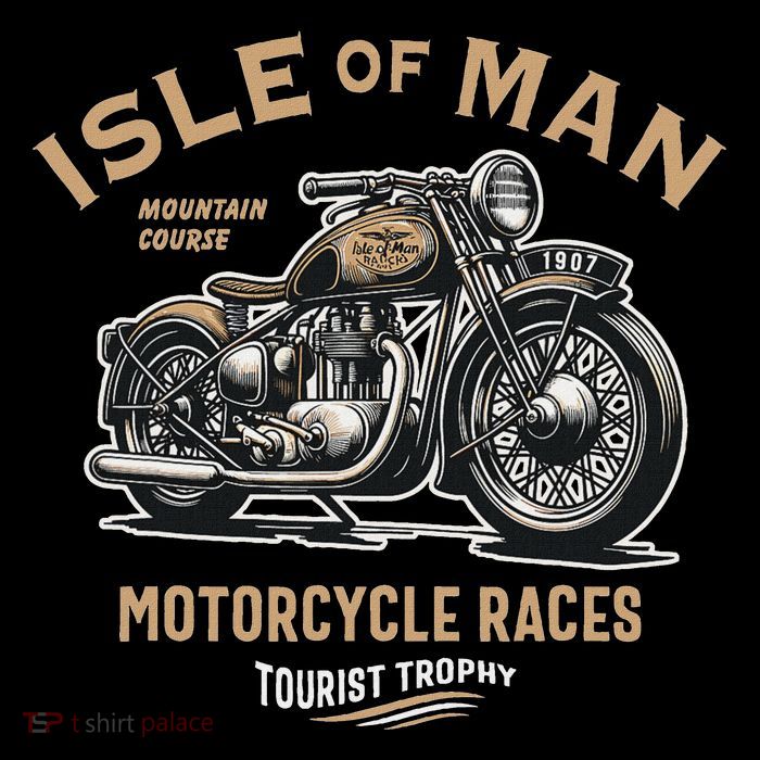 Isle Of Man Tt Races Vintage Motorcycle Retro Design Tank Top