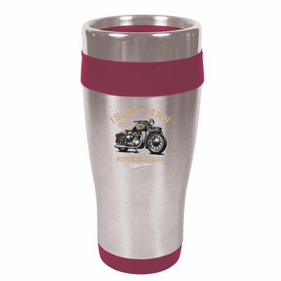 Isle Of Man Tt Races Vintage Motorcycle Retro Design 16oz Travel Tumbler