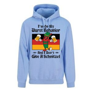 IM On My Wurst Behavior And I DonT Give A Schnitzel Unisex Surf Hoodie