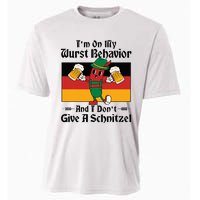 IM On My Wurst Behavior And I DonT Give A Schnitzel Cooling Performance Crew T-Shirt