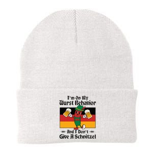 IM On My Wurst Behavior And I DonT Give A Schnitzel Knit Cap Winter Beanie