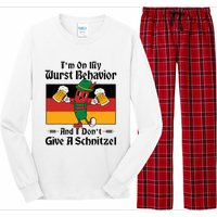 IM On My Wurst Behavior And I DonT Give A Schnitzel Long Sleeve Pajama Set