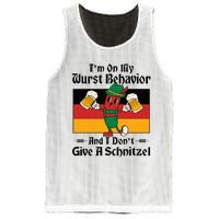 IM On My Wurst Behavior And I DonT Give A Schnitzel Mesh Reversible Basketball Jersey Tank