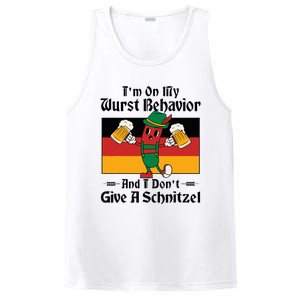 IM On My Wurst Behavior And I DonT Give A Schnitzel PosiCharge Competitor Tank