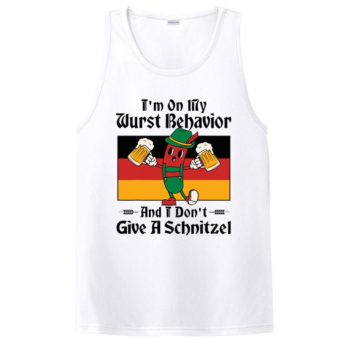 IM On My Wurst Behavior And I DonT Give A Schnitzel PosiCharge Competitor Tank