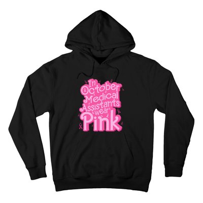 In October Medical Assistant wear pink CMA Breast Cancer Hoodie