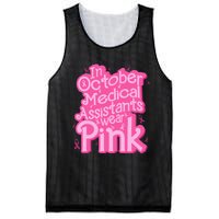 In October Medical Assistant wear pink CMA Breast Cancer Mesh Reversible Basketball Jersey Tank