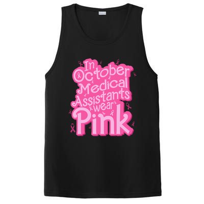 In October Medical Assistant wear pink CMA Breast Cancer PosiCharge Competitor Tank