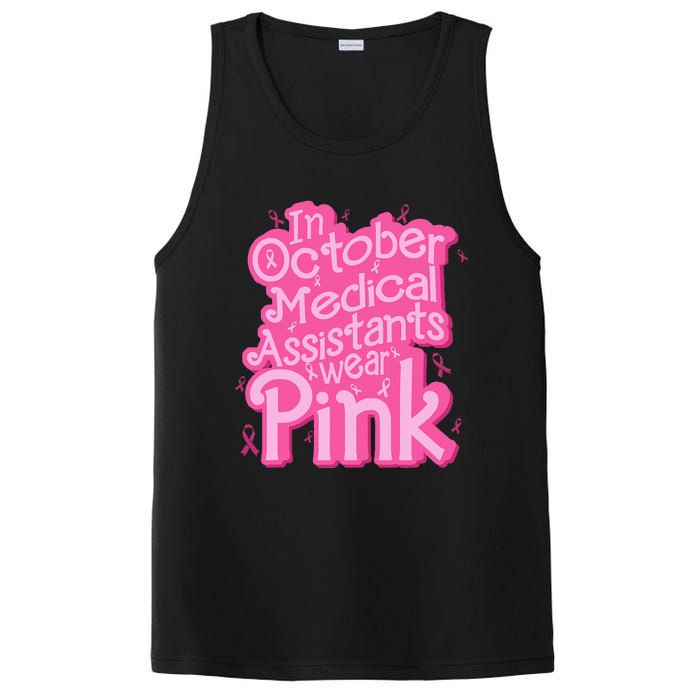 In October Medical Assistant wear pink CMA Breast Cancer PosiCharge Competitor Tank