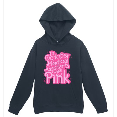 In October Medical Assistant wear pink CMA Breast Cancer Urban Pullover Hoodie