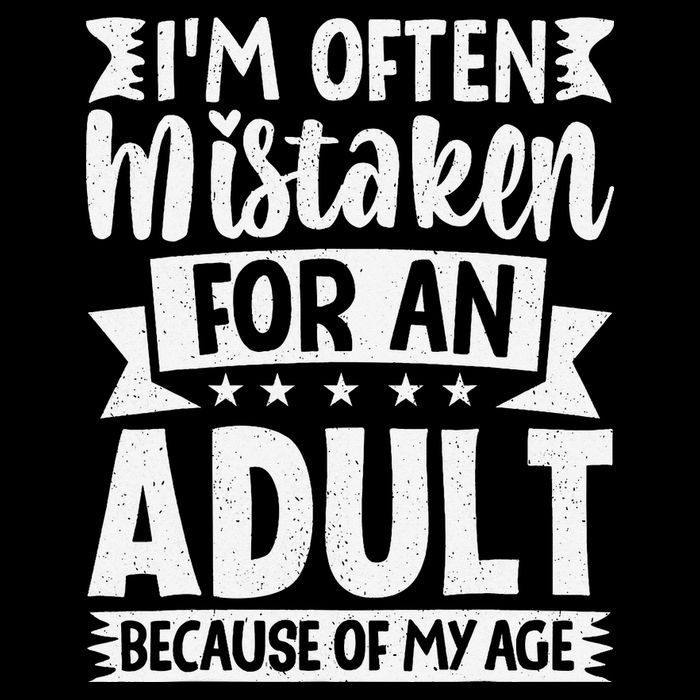 Im Often Mistaken For An Because Of My Age Funny 16 in Basic Backpack