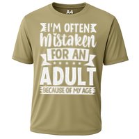 Im Often Mistaken For An Because Of My Age Funny Cooling Performance Crew T-Shirt