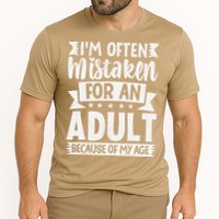 Im Often Mistaken For An Because Of My Age Funny Cooling Performance Crew T-Shirt
