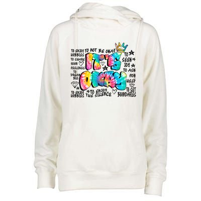 ItS Okay Mental Health Breakdown Womens Funnel Neck Pullover Hood