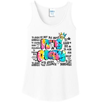 ItS Okay Mental Health Breakdown Ladies Essential Tank