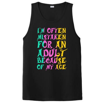 IM Often Mistaken For An Adult Because Of My Age Funny PosiCharge Competitor Tank