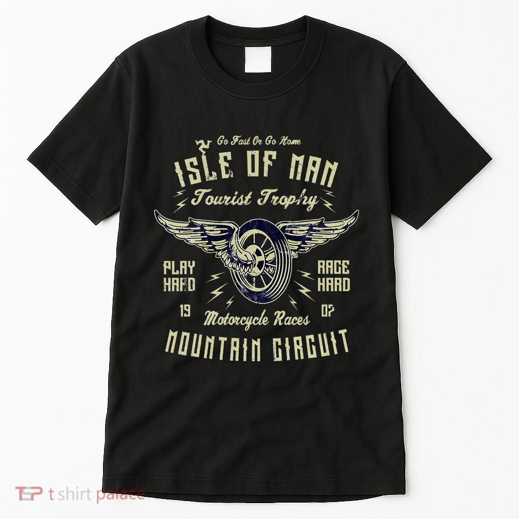 Isle Of Man Tt Races Vintage Winged Wheel Motorcycle Races Tall T-Shirt