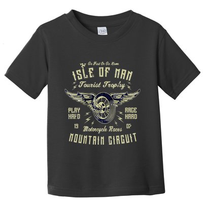 Isle Of Man Tt Races Vintage Winged Wheel Motorcycle Races Toddler T-Shirt