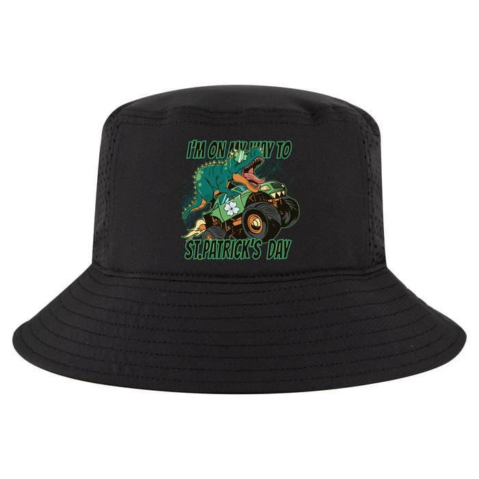 Im On My Way To St Patricks Day Dinosaur Cool Comfort Performance Bucket Hat