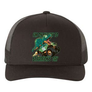 Im On My Way To St Patricks Day Dinosaur Yupoong Adult 5-Panel Trucker Hat