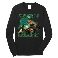 Im On My Way To St Patricks Day Dinosaur Long Sleeve Shirt
