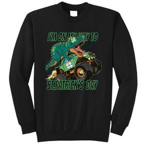 Im On My Way To St Patricks Day Dinosaur Sweatshirt