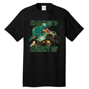 Im On My Way To St Patricks Day Dinosaur Tall T-Shirt