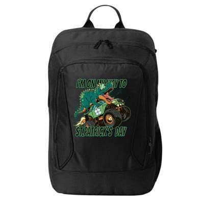 Im On My Way To St Patricks Day Dinosaur City Backpack
