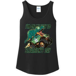 Im On My Way To St Patricks Day Dinosaur Ladies Essential Tank