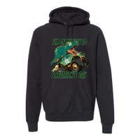 Im On My Way To St Patricks Day Dinosaur Premium Hoodie