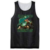 Im On My Way To St Patricks Day Dinosaur Mesh Reversible Basketball Jersey Tank