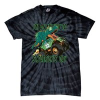 Im On My Way To St Patricks Day Dinosaur Tie-Dye T-Shirt