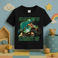 Im On My Way To St Patricks Day Dinosaur Toddler T-Shirt