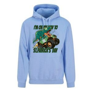 Im On My Way To St Patricks Day Dinosaur Unisex Surf Hoodie