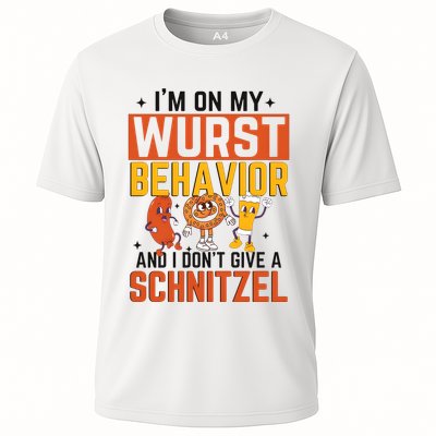 IM On My Wurst Behavior I DonT Give A Schnitzel Funny Oktoberfest Performance Shirt