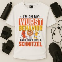 IM On My Wurst Behavior I DonT Give A Schnitzel Funny Oktoberfest Performance Shirt