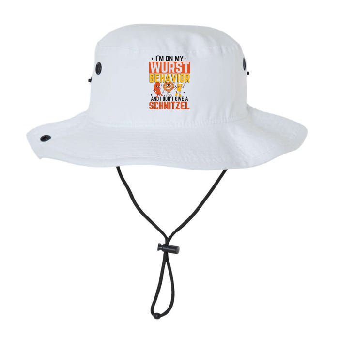 IM On My Wurst Behavior I DonT Give A Schnitzel Funny Oktoberfest Bucket Hat