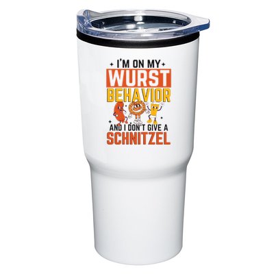 IM On My Wurst Behavior I DonT Give A Schnitzel Funny Oktoberfest Tumbler