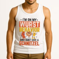 IM On My Wurst Behavior I DonT Give A Schnitzel Funny Oktoberfest Tank Top