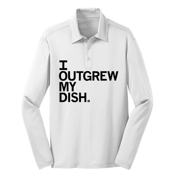 I Outgrew My Dish Silk Touch Performance Long Sleeve Polo