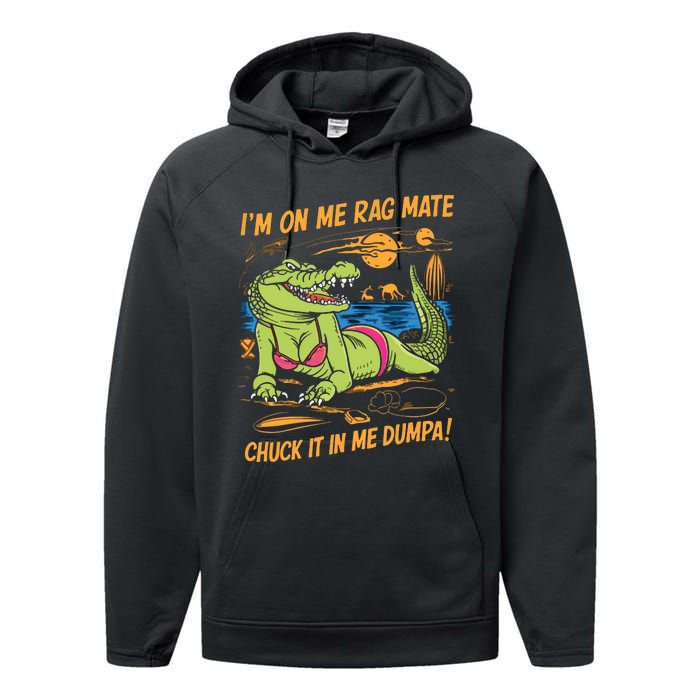 IM On Me Rag Mate Chuck It In Me Dumpa Performance Fleece Hoodie