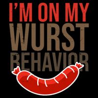 Im On My Wurst Behavior Oktoberfest Drawstring Bag