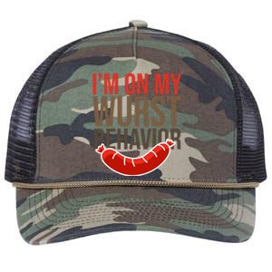 Im On My Wurst Behavior Oktoberfest Retro Rope Trucker Hat Cap