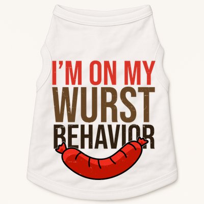 Im On My Wurst Behavior Oktoberfest Doggie Tank