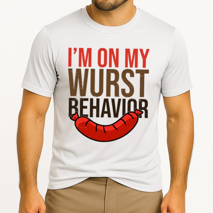Im On My Wurst Behavior Oktoberfest Performance Shirt